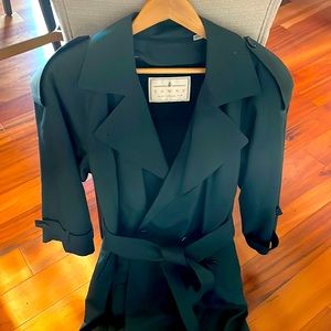 Dark green Women's London Fog trench coat